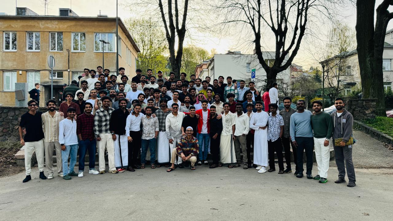 LevelUp students celebrating Eid in Kaunas, Lithuania
