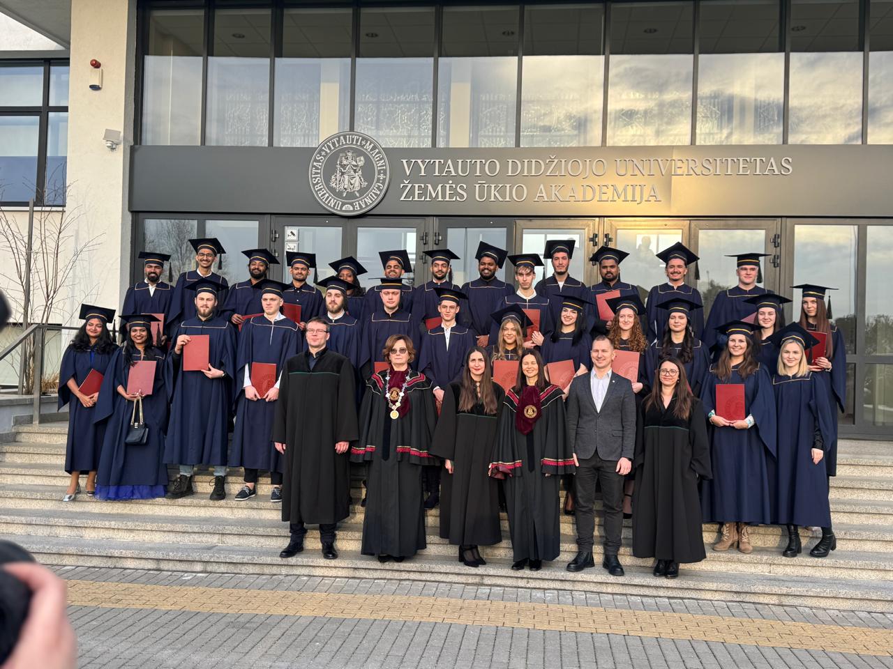 LevelUp students graduating from Vytautas Magnus University